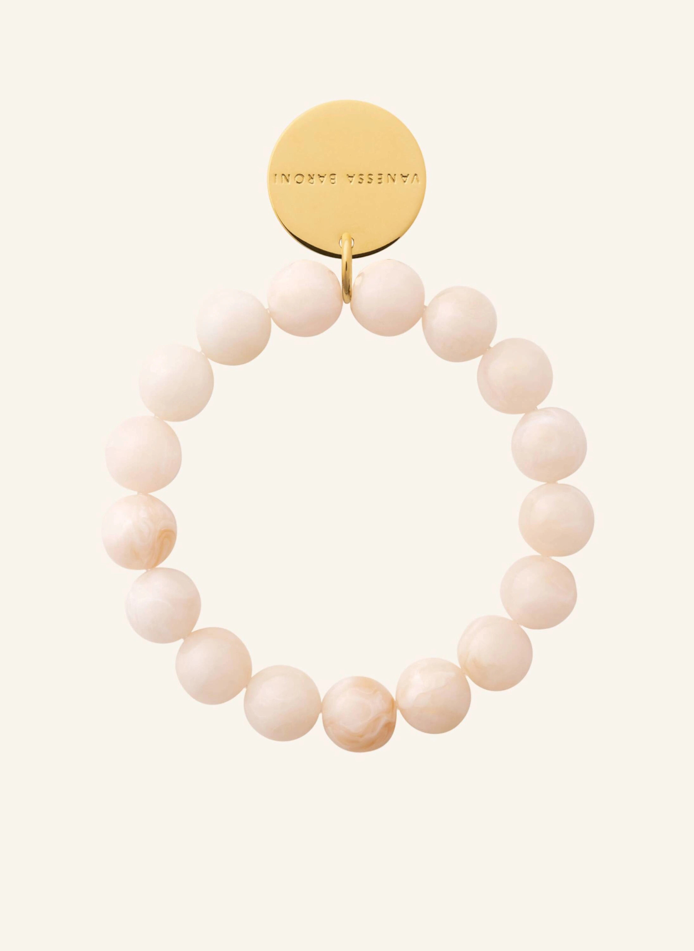 VANESSA BARONI Armb\u00e4nder MINI BEADS FLEX BRACELET LATTE MARBLE by GLAMBOU in gold | Breuninger (DACH)