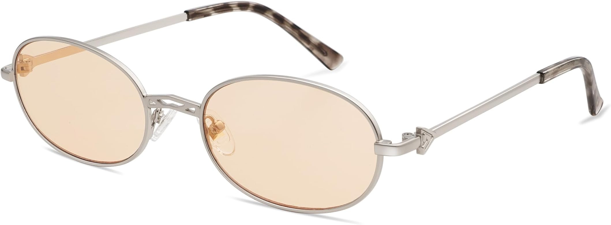 Retro Oval Sunglasses for Women Men Trendy Designer 90s Sun Glasses Classic Shades AP3662 | Amazon (US)