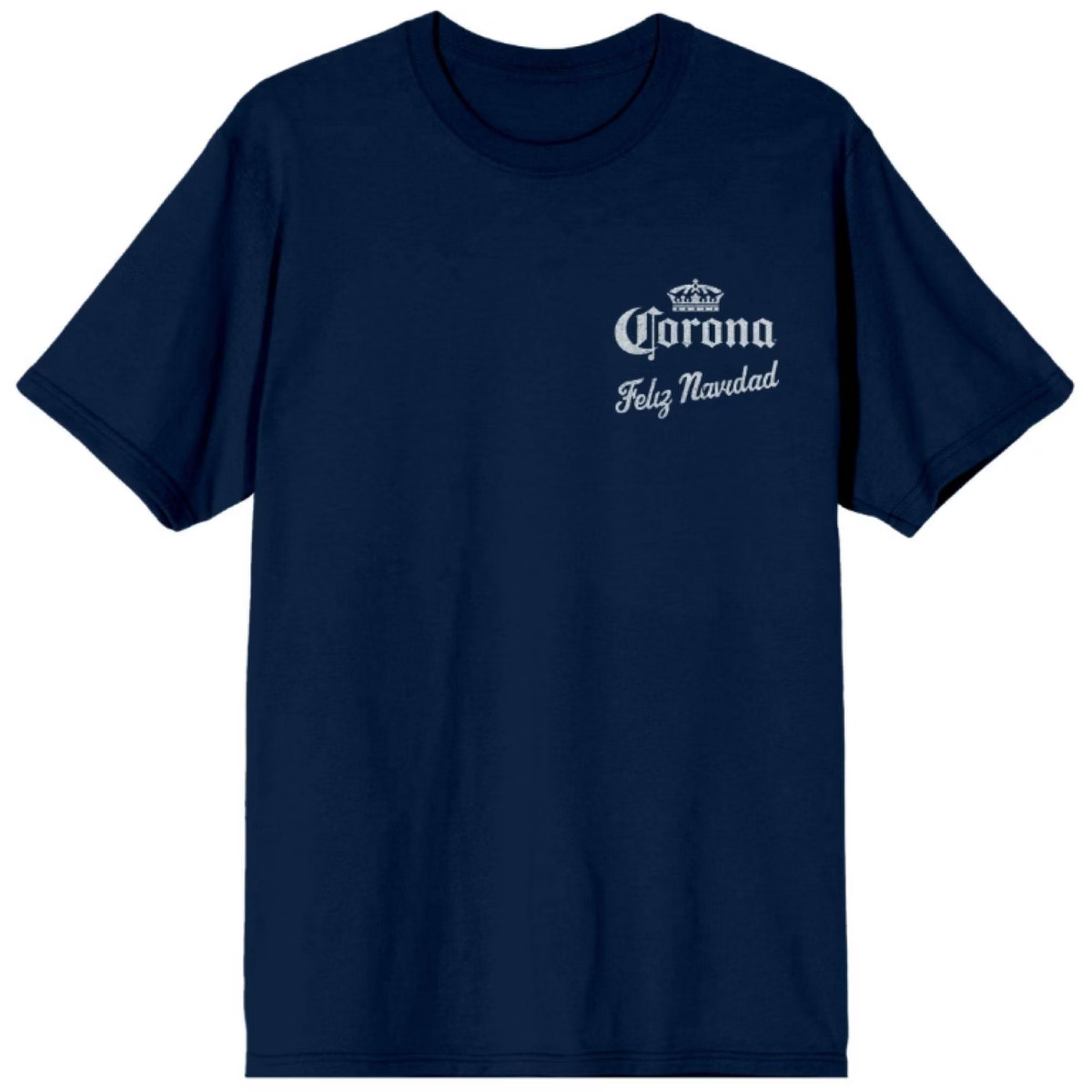 Men's Corona Feliz Navidad Graphic T-Shirt - Navy Blue | Target