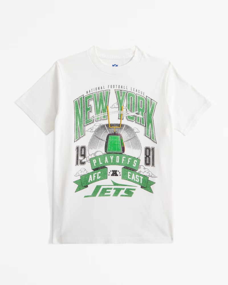 new york jets graphic tee | Abercrombie & Fitch (US)