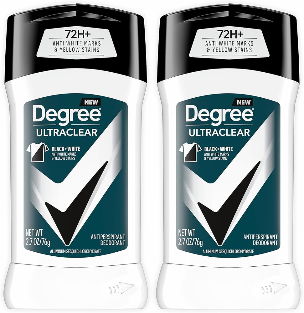 Degree Men UltraClear Antiperspirant Deodorant Black+White 2 Count 72-Hour Sweat & Odor Protectio... | Amazon (US)