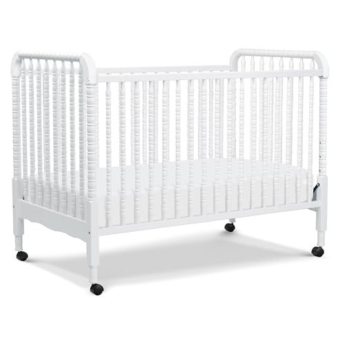 daVinci Jenny Lind 3-in-1 Baby Crib Convertible to Toddler Bed, Daybed - Easy to Assemble - GREENGUARD Gold Certified - 4 Adjustable Mattress Heights, Conversion Kit Sold Separately - White | Amazon (US)