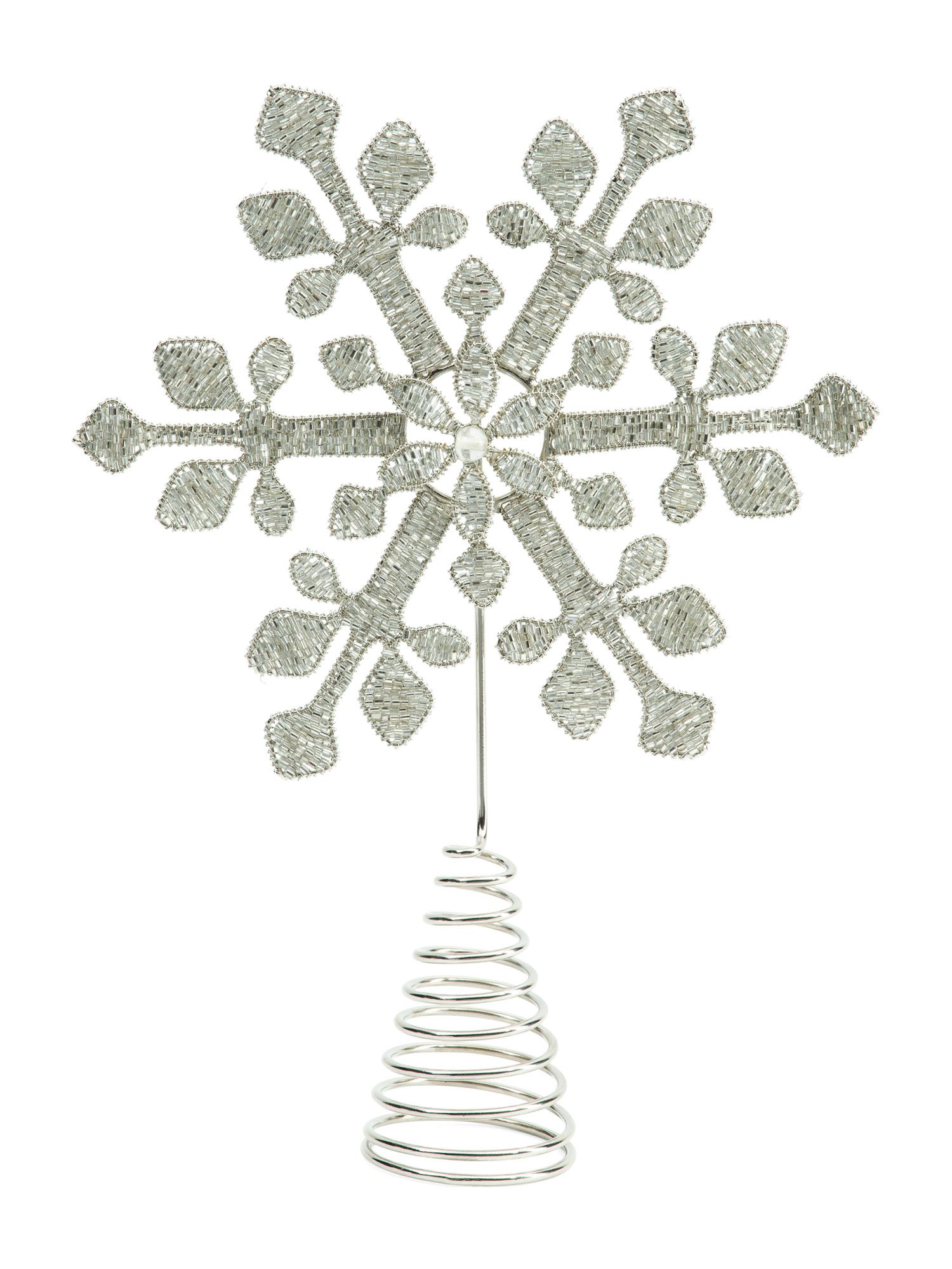 Beaded Snowflake Tree Topper | TJ Maxx