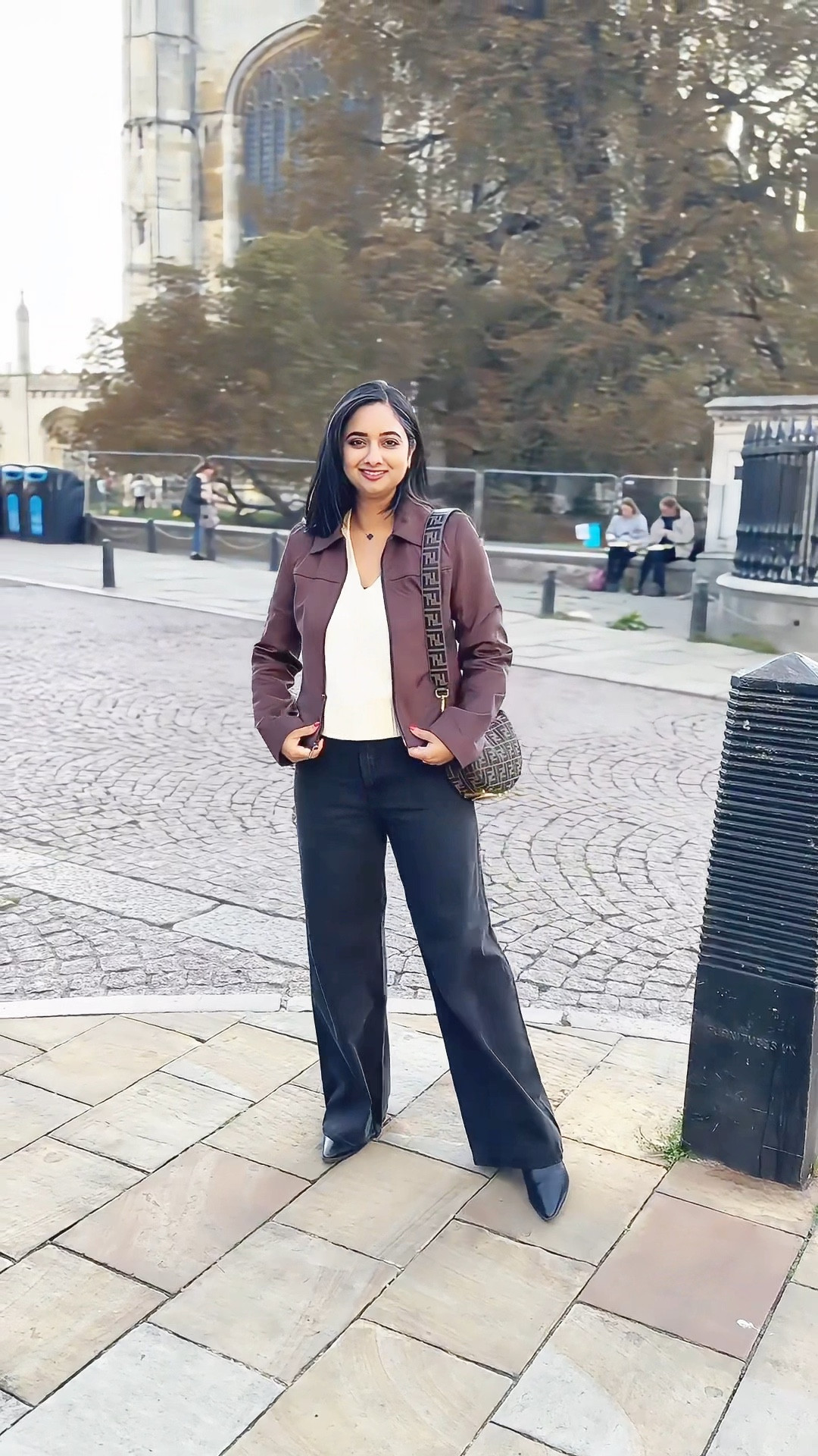 Obsessed with this Fall Outfit.. 
Brown Suede Jacket, VNeck Sweater Vest & Black wide denim all are from @abercrombie 
Boots are @marc.fisher @nordstrom 
Bag and Wide leather strap are from @fendi 

Comment “Fall” to get direct links 🔗 

#ootd #falloutfit #fendigraphy #fendigraphybag #suedejacket #chocolatebrown #instafashion #fashiongoals #fashionfinds #fashioninspo #fashionforward #outfitoftheday 

#LTKStyleTip #LTKootd #LTKItBag