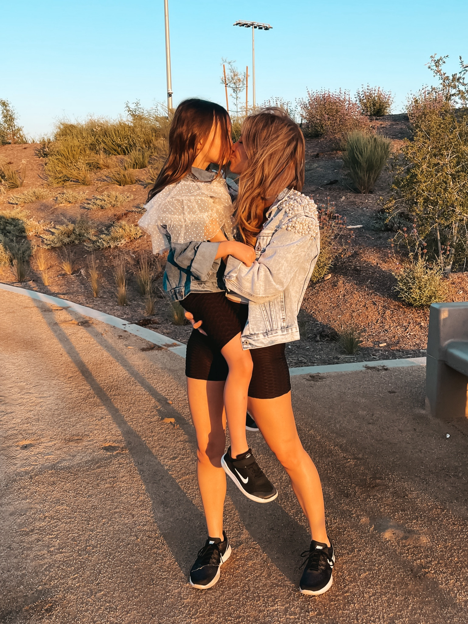 Mommy and me workout wear 🖤

Jean jacket, jacket, jeans, denim jacket, denim, workout shorts, activewear, running shoes, tennis shoes, shoes, black shorts, workout wear, workout outfit, mommy and me outfit, matching outfits, family outfits. #jenniferxerin #ltkpetite #stylewithjen

#LTKfitness #LTKfamily #LTKfindsunder100