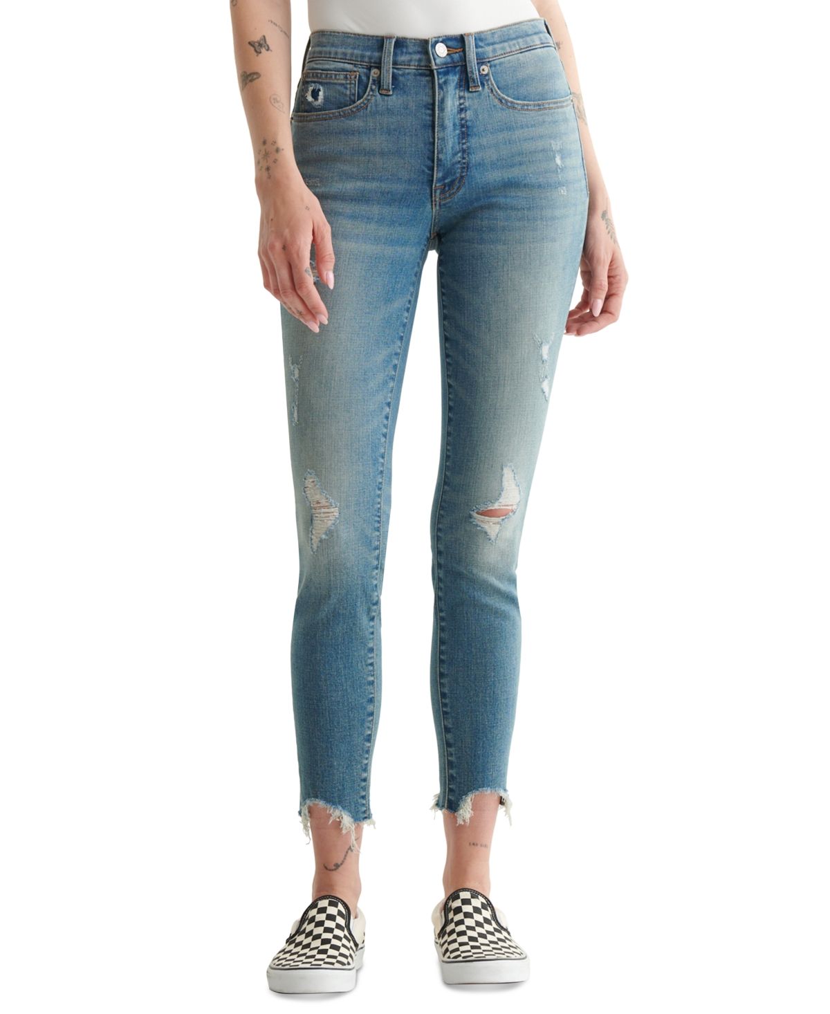 Lucky Brand Bridgette Ripped Skinny Jeans | Macys (US)