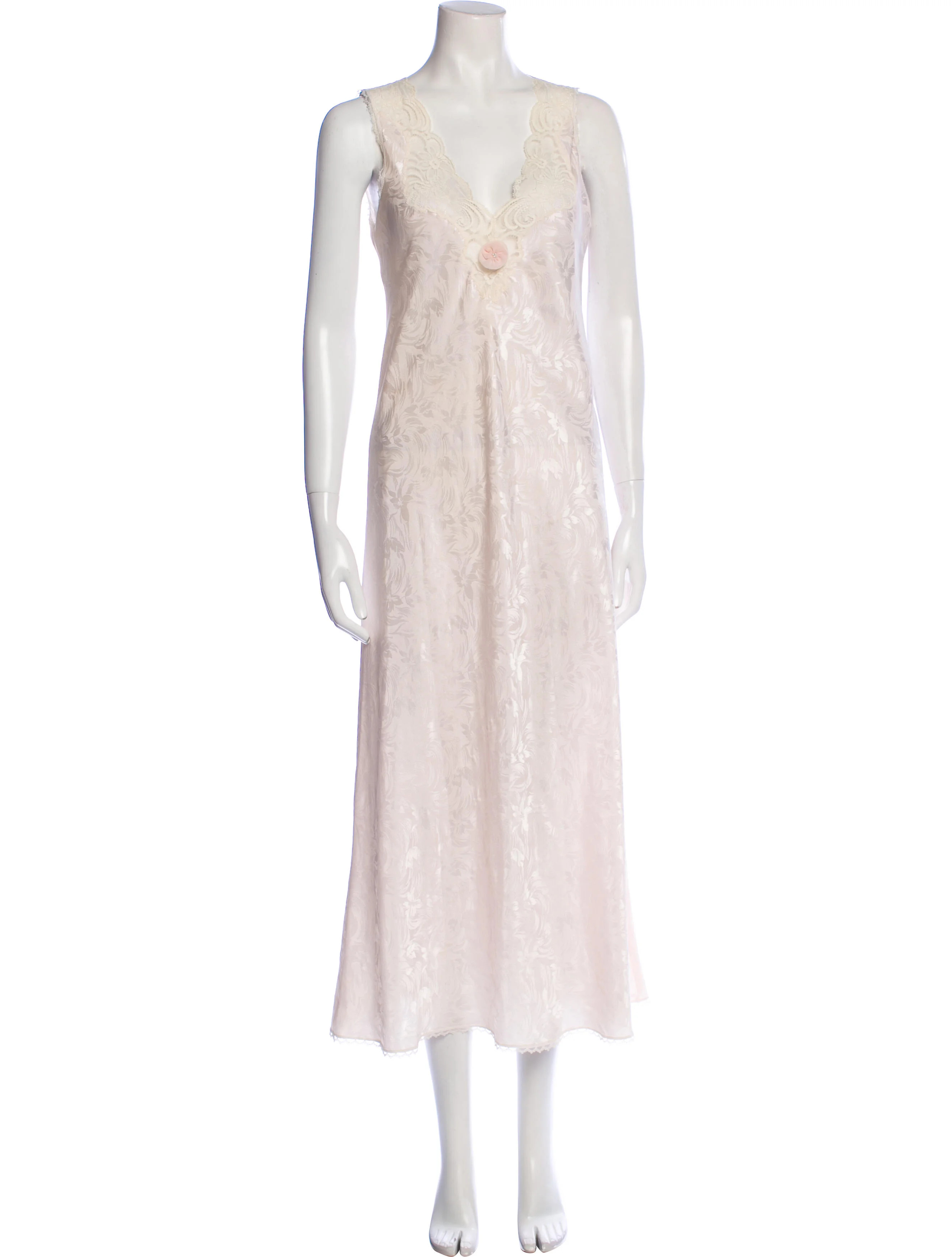 Lace Trim Embellishment Pajamas | The RealReal