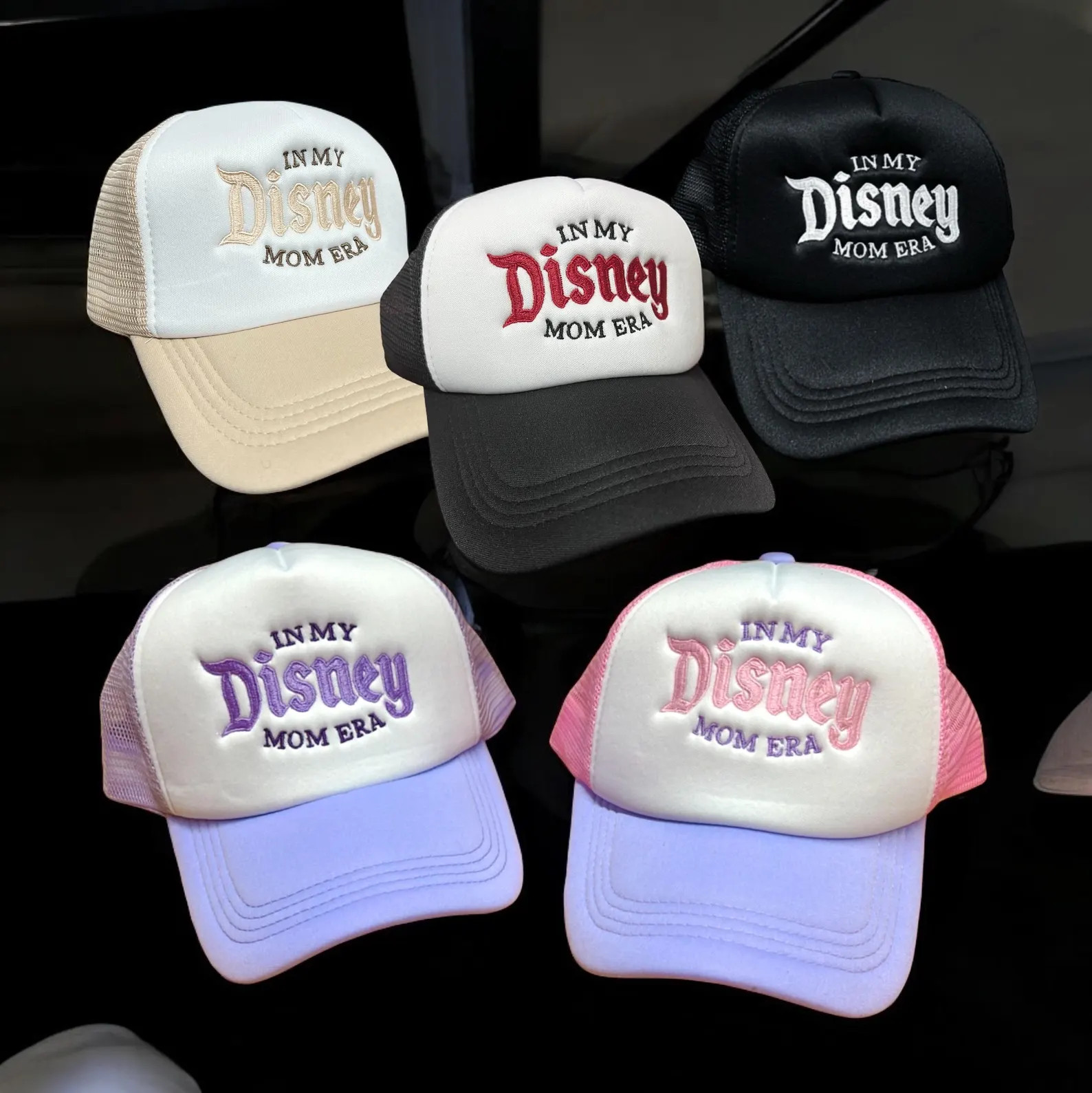 Embroidered "In My Disney Mom Era" Trucker Hat - Disney Park Accessory | Etsy (Global)