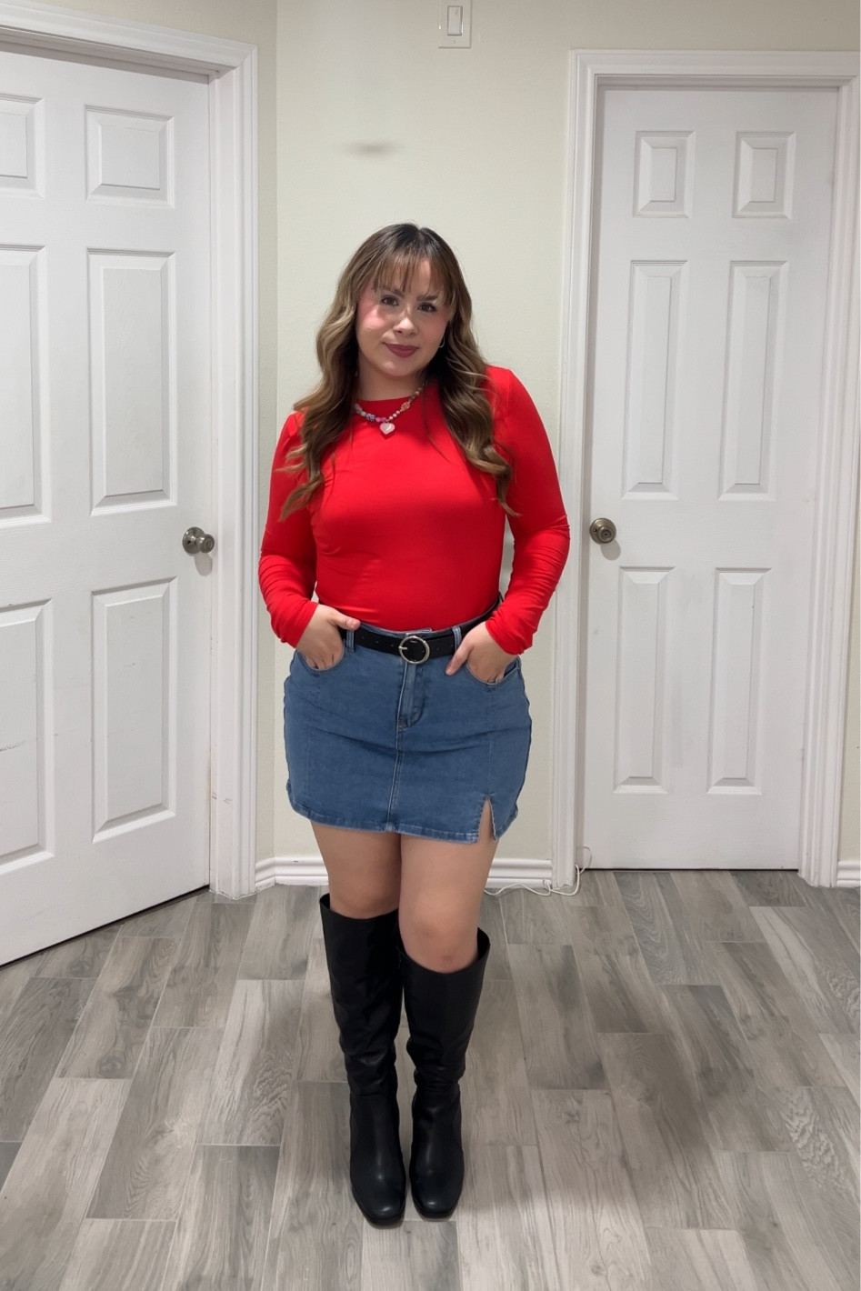 Wearing a large in everything! Skort is superrrr stretchy!! & Very flattering and comes in so many colors!! 

#LTKStyleTip #LTKMidsize #LTKHoliday