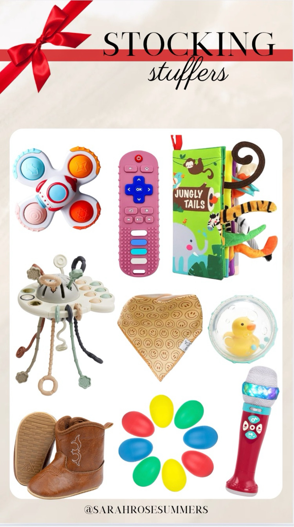 Stocking stuffers for baby. Stocking stuffers for toddlers. Available on Amazon. 

#LTKKids #LTKGiftGuide #LTKBaby