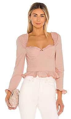 MAJORELLE Corie Top in Baby Blush from Revolve.com | Revolve Clothing (Global)
