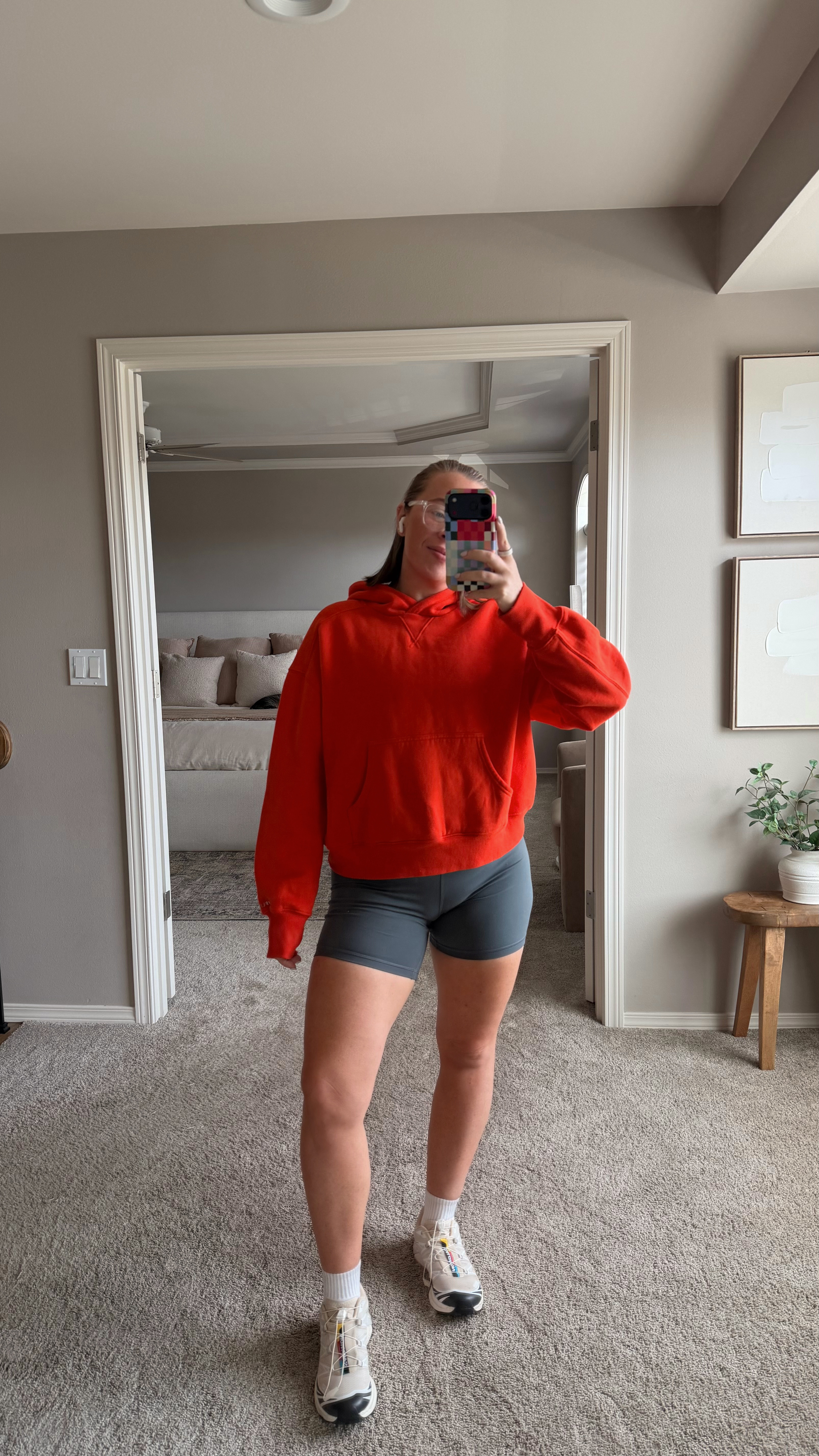 Spring Outfit of the Day | Shorts are Lululemon but this color is sold out so I linked a similar pair. Size 10 | M/L | 5'4" 

 #LTKootd #LTKActive #LTKMidsize