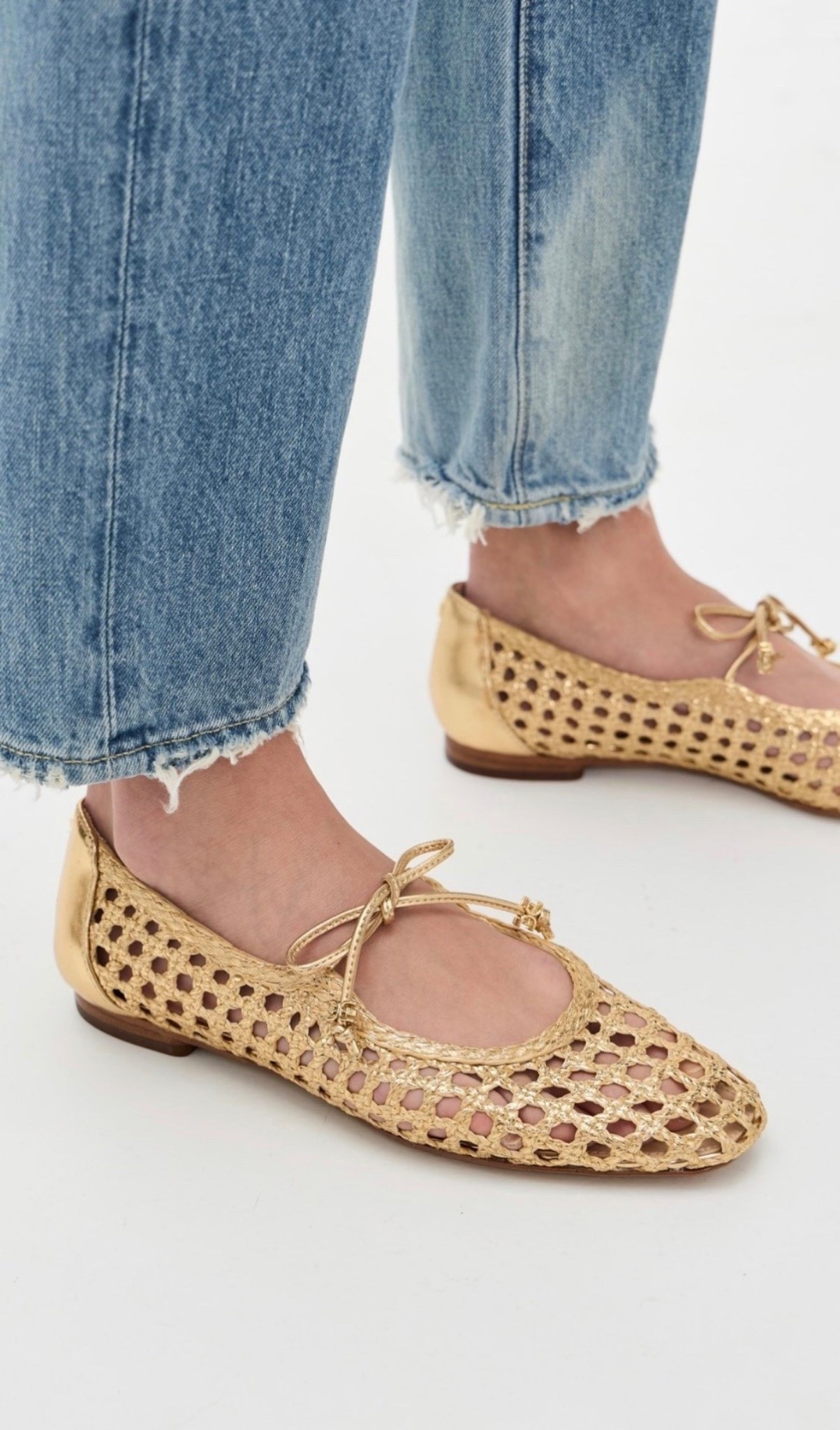Gold flats 
Spring shoes 

#LTKSeasonal