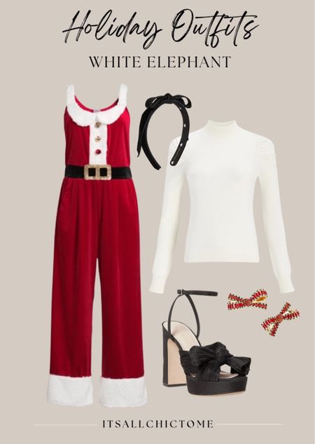 Holiday outfit inspo for a white elephant party - this jumpsuit is just $9 right now! 

#LTKHoliday #LTKSeasonal