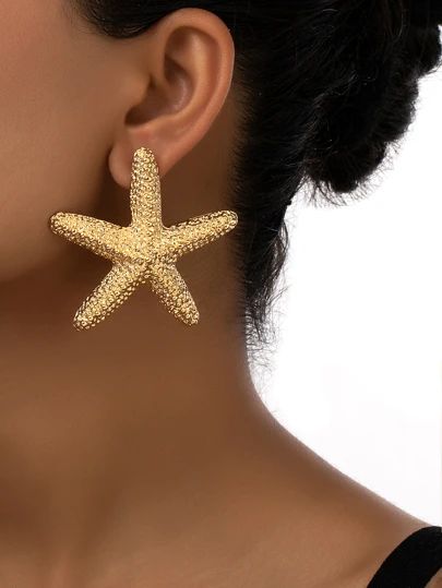 1pair Starfish Stud Earrings  SKU: sj2306133918115421(100+ Reviews)GBP£1.75Including VATMake 3 p... | SHEIN