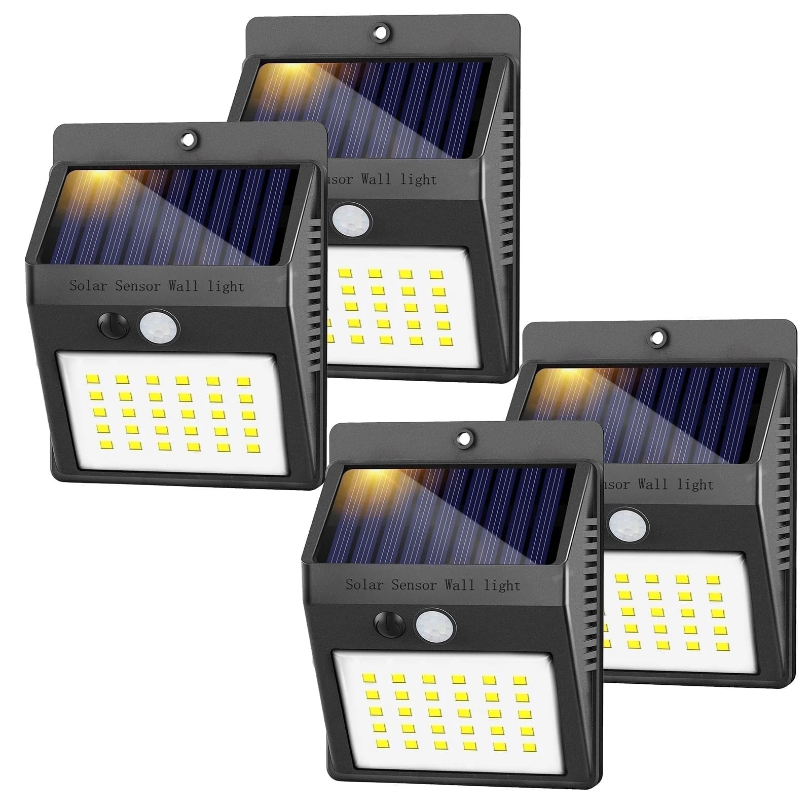 SZRSTH Solar Outdoor Lights -Waterproof Sensor Wireless Security Lights for Garden Fence Yard, 4P... | Walmart (US)