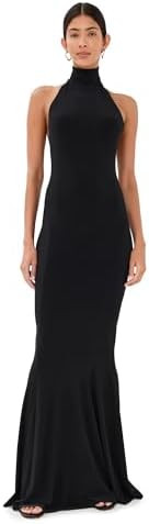 Norma Kamali Women's Halter Fishtail Gown | Amazon (US)