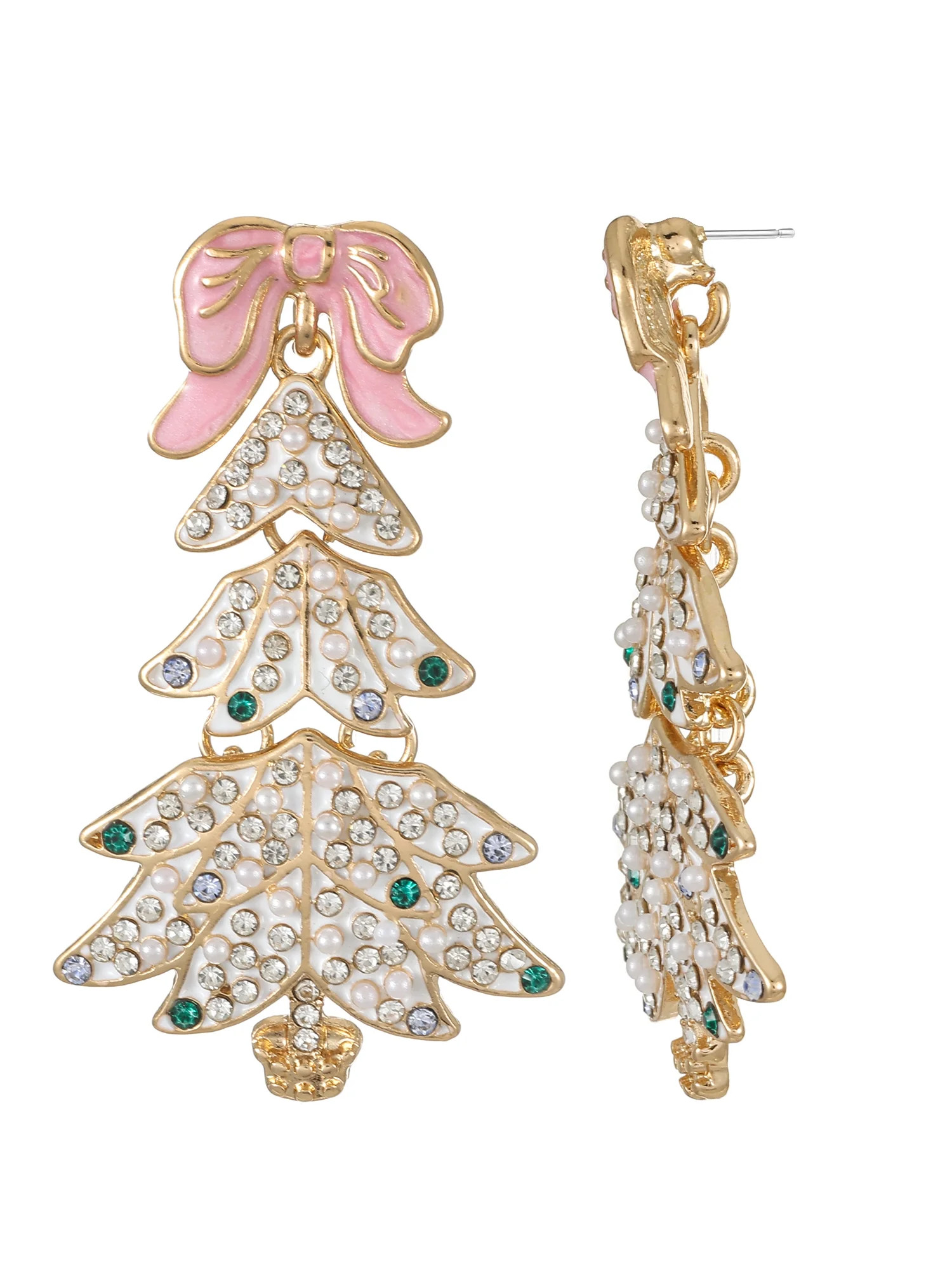 Packed Party White Christmas Tree Earrings | Walmart (US)