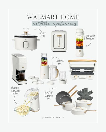 Check out this stylish and affordable appliance haul! Featuring a chic crockpot, a portable blender, a neutral-toned coffee maker, and more, all available at @Walmart! 😍

#LTKHome #LTKFamily #LTKFindsUnder100