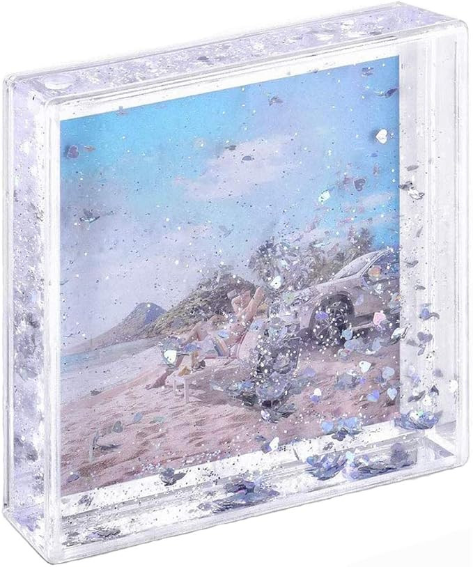 4x4 Glitter Picture Frame Cute Liquid Acrylic Photo Frames for Family Friends Couples Gifts, Moun... | Amazon (US)