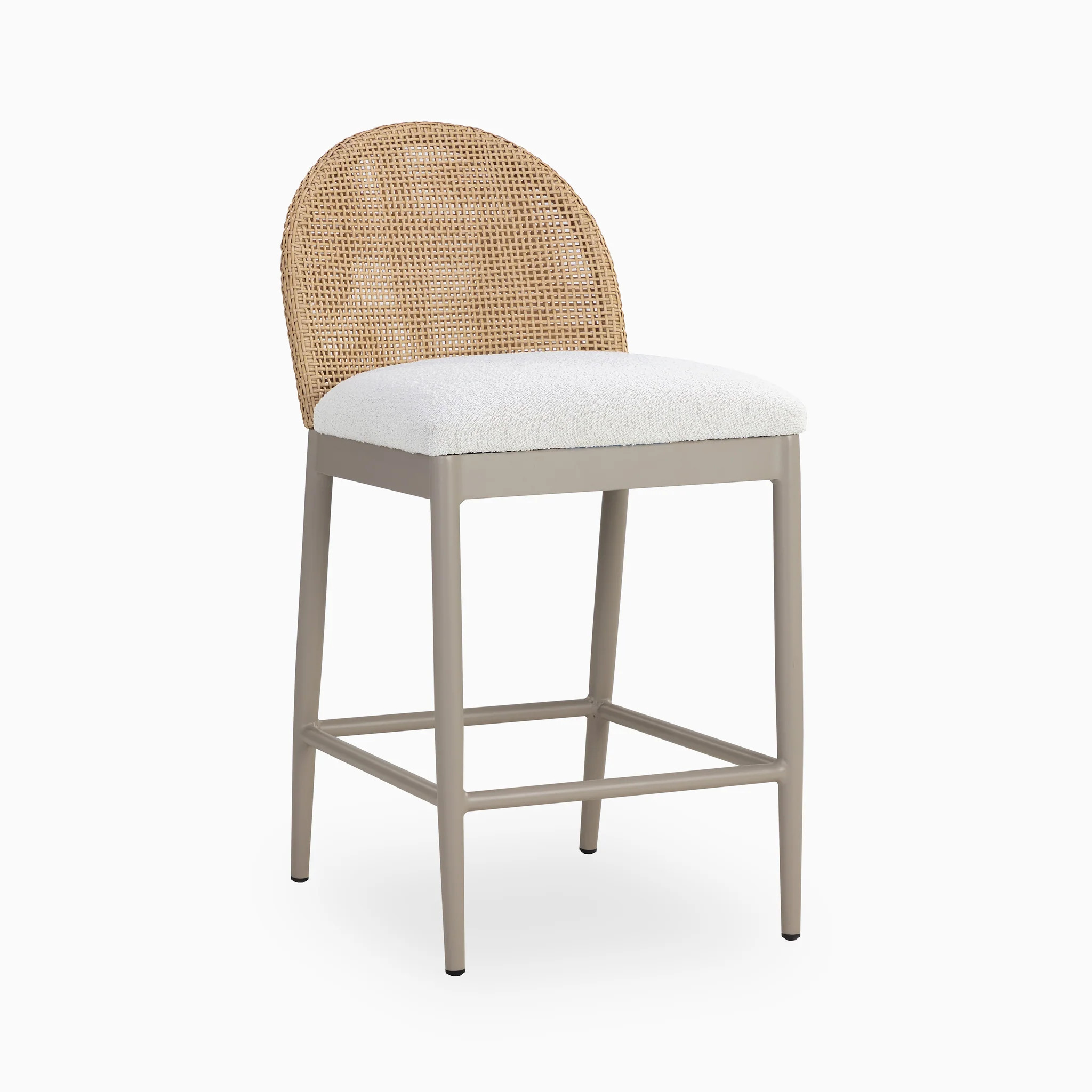 Darcy Outdoor Counter Stool in Cream | Edward Martin