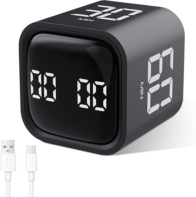 GuDoQi Multi-Function Cube Timer, 5/10/30/60 Min & Custom Count Down, Included Pause & Resume Fea... | Amazon (US)