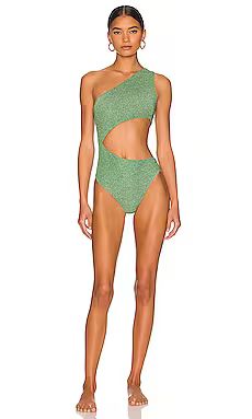 BEACH RIOT Celine One Piece in Emerald from Revolve.com | Revolve Clothing (Global)