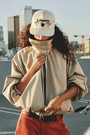 We The Free Chelsea Vegan Suede Funnel-Neck Jacket | Free People (Global - UK&FR Excluded)