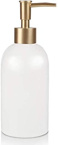 Natheeph 14OZ Ceramic Soap Dispenser Ceramic Soap Pump Dispenser Can Fill Liquid for Bathroom/Kit... | Amazon (US)