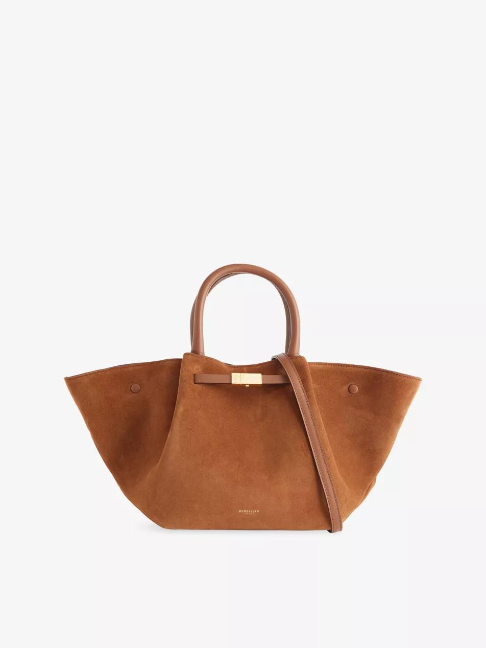 The Midi New York Suede Tote Bag | Selfridges