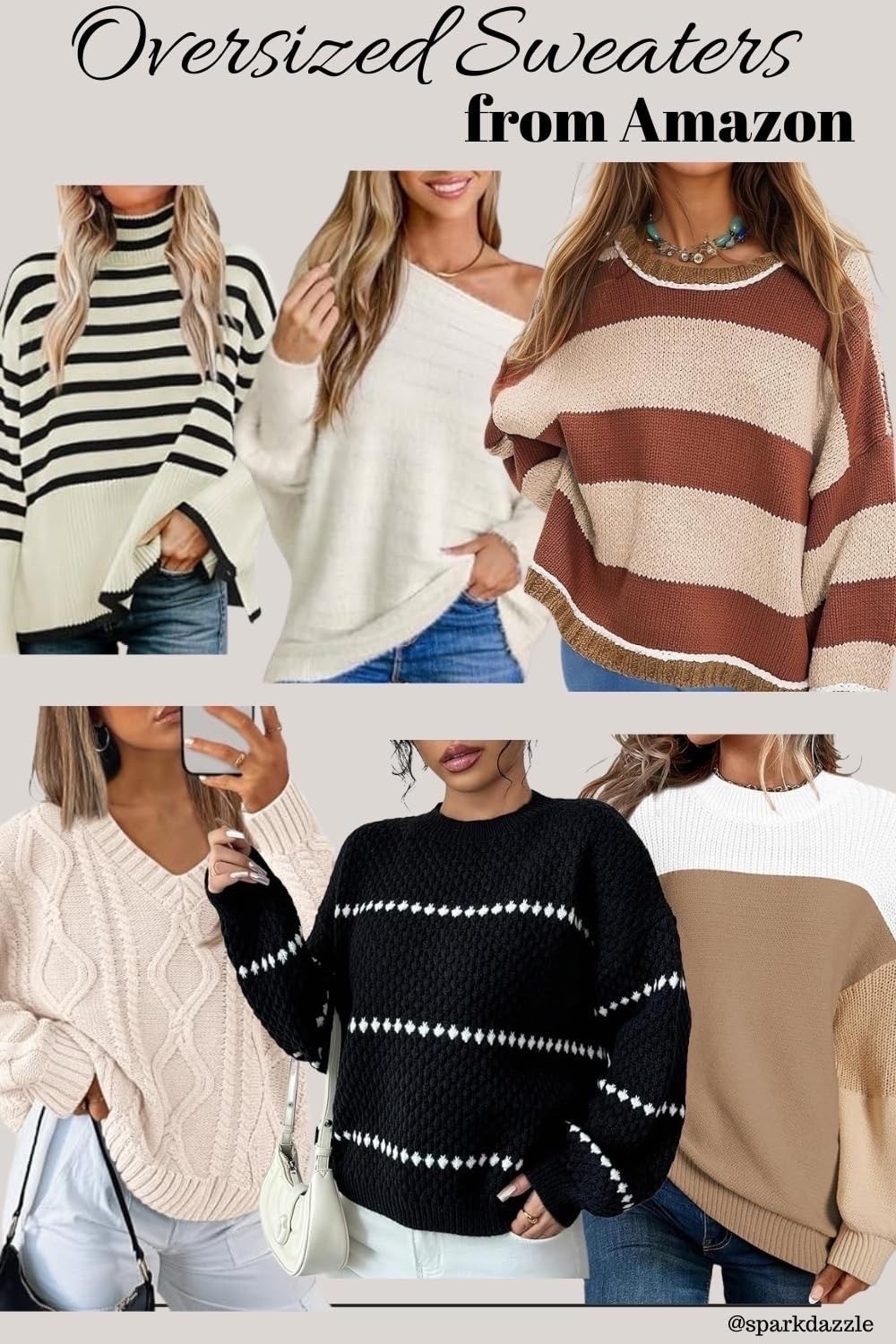 Oversized Amazon Sweaters You’ll Want to Live In This Fall 🍂 Cozy Outfit Inspiration

Wrap yourself in cozy comfort with these oversized Amazon sweaters that are perfect for crisp fall mornings, coffee runs, pumpkin patch days, and casual weekends. From timeless cable knits and classic striped pullovers to soft neutral essentials, these budget-friendly finds are easy to pair with jeans, leggings, boots, or sneakers for an effortlessly chic autumn look. Save this pin for your next cozy outfit inspiration and refresh your fall wardrobe with these must-have sweater styles.

#AmazonFashion #OversizedSweater #FallFashion #FallOutfits #CozyStyle #SweaterWeather #AmazonFinds #AmazonStyle #CasualOutfits #CozyOutfit #FallWardrobe #NeutralStyle #CapsuleWardrobe #KnitSweater #CableKnit #StripedSweater #EverydayStyle #WeekendStyle #FashionOver40 #Over40Style #AffordableFashion #AmazonMustHaves #LayeringSeason #AutumnStyle #ComfyChic #OOTD #WinterFashion #NeutralOutfits #CozyVibes #FashionInspo