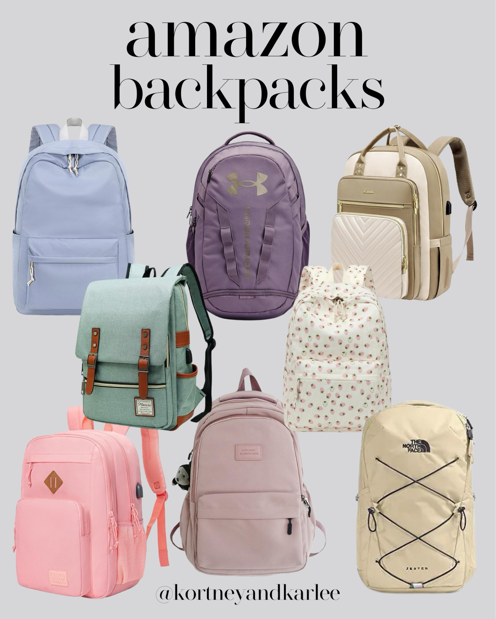 Amazon Backpacks!

Kortney and Karlee | #kortneyandkarlee 

#LTKfindsunder50 #LTKfindsunder100 #LTKstyletip
