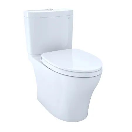 Aquia IV 0.8 / 1.28 GPF Two Piece Elongated Chair Height Dual Flush Toilet with CeFiONtect - Soft... | Build.com, Inc.