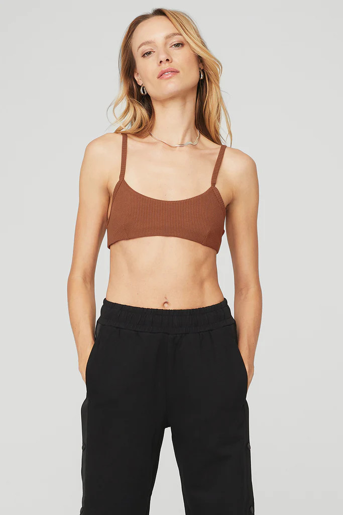 Ribbed Manifest Bra | Alo Yoga (US)