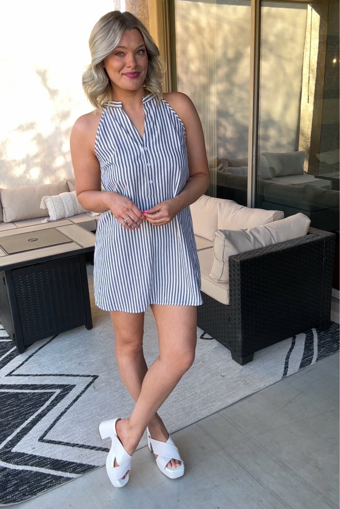 Spring Break Haul! 

Cupshe navy striped mini dress 💙

$24.99 🫶🏻

#LTKFindsUnder100 #LTKStyleTip #LTKFindsUnder50