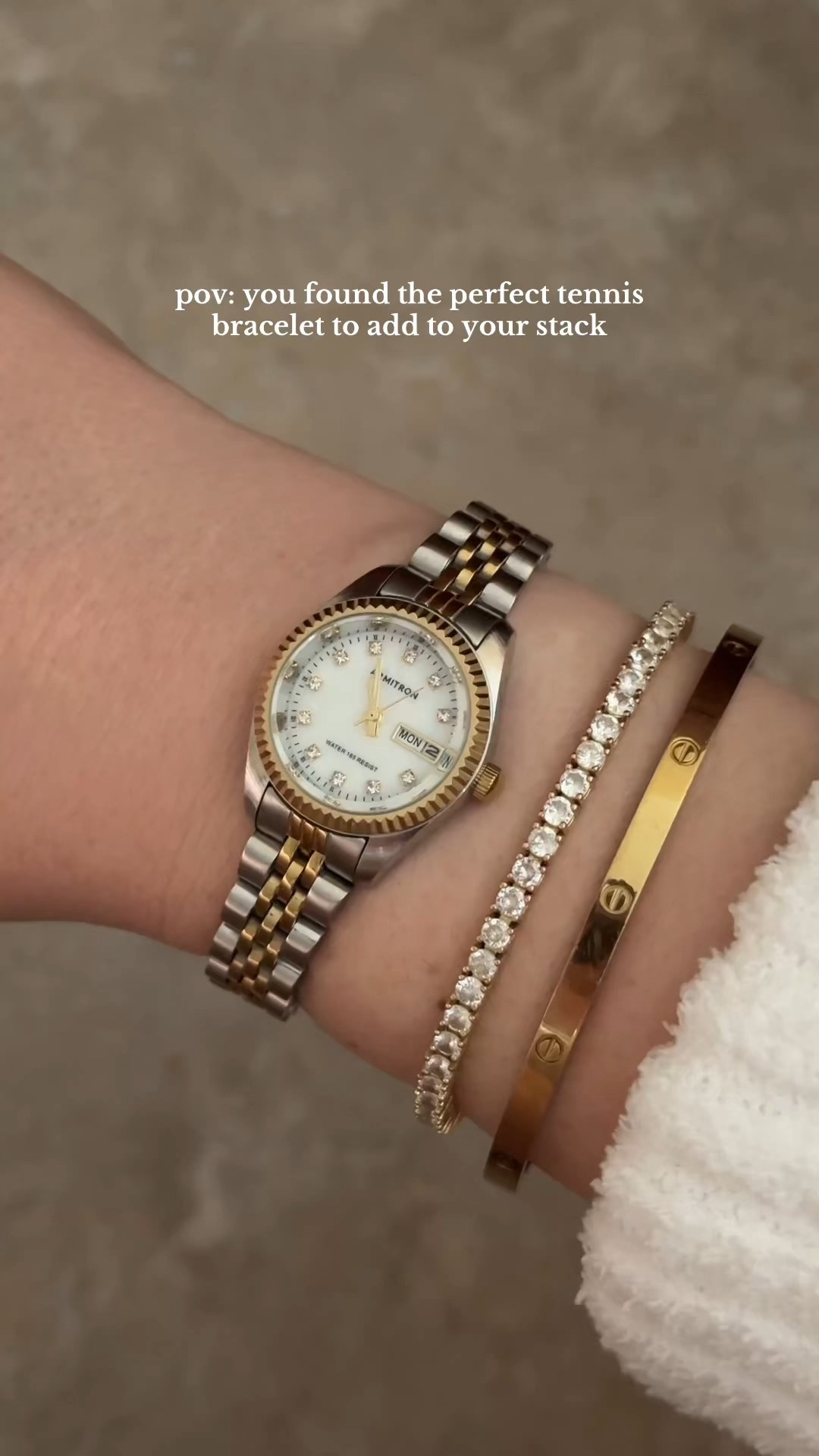 AND she’s affordable? Say less. 

#tennisbracelet #affordablejewelry 

#LTKFindsUnder100 #LTKFindsUnder50