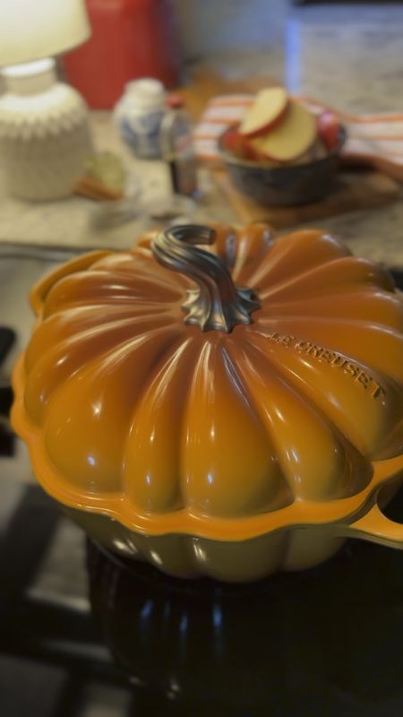 Le Creuset Pumpkin Cast Iron Dutch Oven #lecreuset #pumpkin #castiron #dutchoven 

#LTKparties #LTKhome #LTKSeasonal