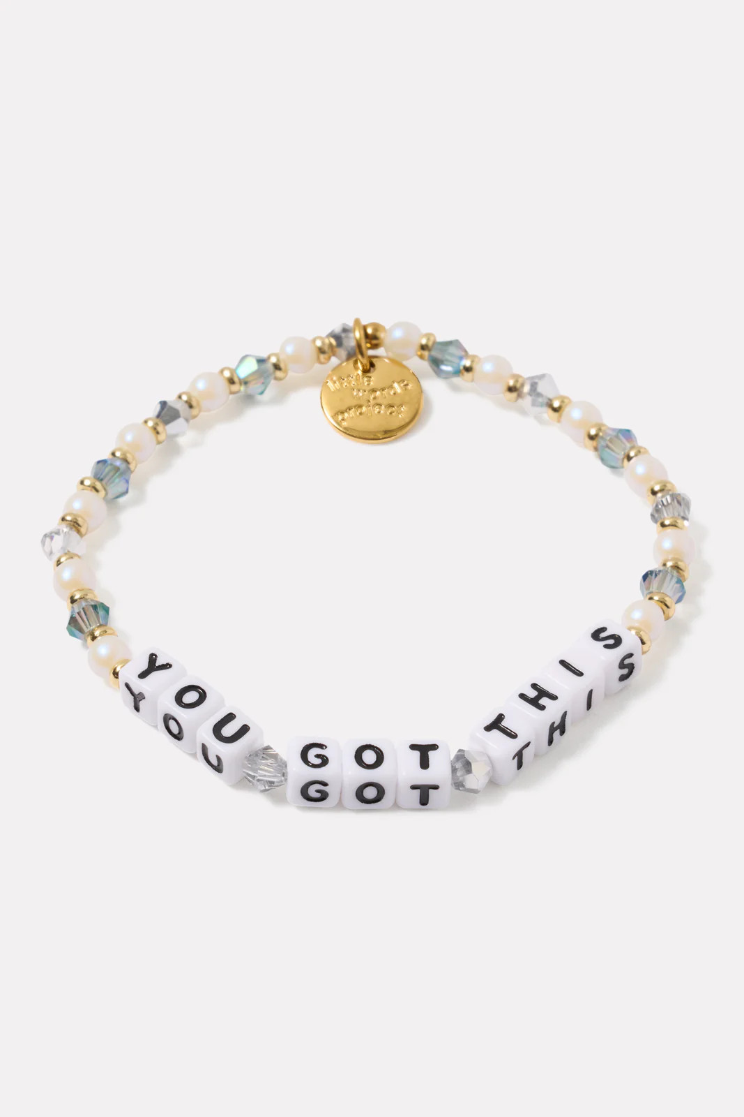 LITTLE WORDS PROJECT Women's You Got This Bracelet, Size Small/Medium, White | Evereve