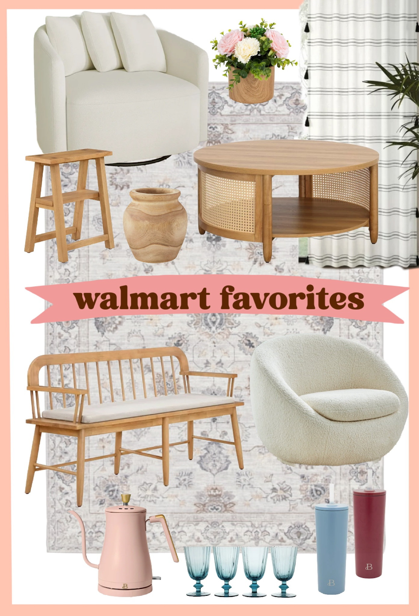 Rounded up some great @Walmart Home finds! Everything ships free with the Walmart+ membership. Linking the membership here! 
 
Walmart+ Membership Benefits: 
 
FREE SHIPPING WITH NO ORDER MINIMUM 
 
FREE GROCERY DELIVERY ($35 minimum) 
 
GAS DISCOUNTS  
 
And more! (See Walmart+ Terms & Conditions) 
 
@walmart #walmartpartner #walmartplus 

