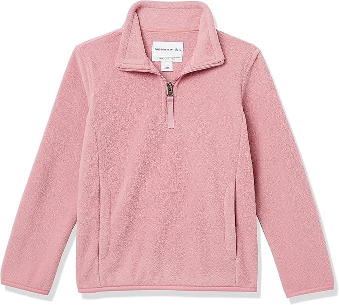 Amazon Essentials Girls and Toddlers' Quarter-Zip Polar Fleece Jacket | Amazon (US)