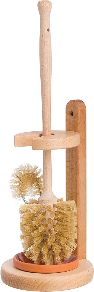 Redecker Natural Pig Bristle Toilet-Brush with Untreated Beechwood Handle, 14-1/2-Inches | Amazon (US)