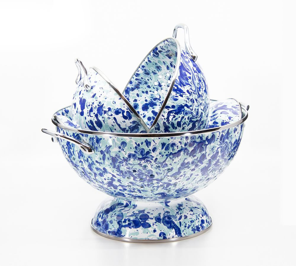 Golden Rabbit Enamel Colanders - Set of 3 | Pottery Barn (US)