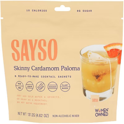 Sayso - Cocktail Mix - Skinny Cardamom Paloma - 8ct - Case of 6 - 4.62 oz | Target