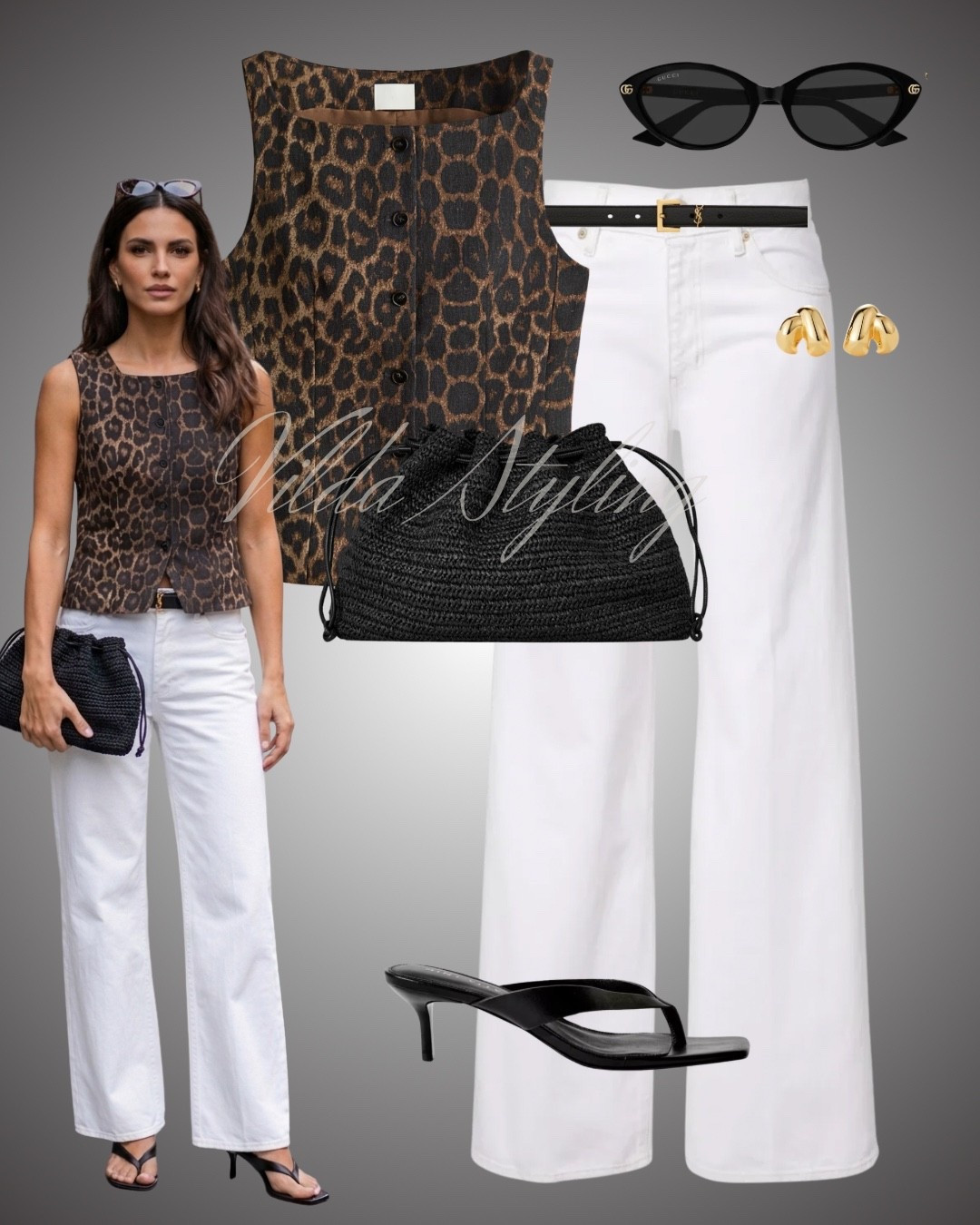 Effortless chic with a wild touch 🤎 Leopard print waistcoat + crisp white denim is the perfect balance of bold and classy. #LTKStyle #NeutralOutfit

#LTKspring #LTKsummer #LTKeurope
