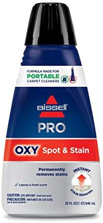 Bissell Professional Spot and Stain + Oxy Portable Machine Formula, 32 oz, 1-Pack, 32 Fl Oz | Amazon (US)