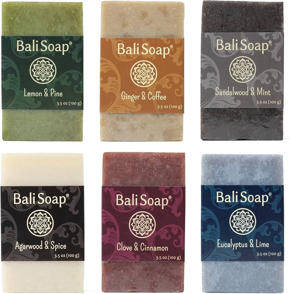 Bali Soap - Masculine Collection Natural Soap Bar, All Natural Mens Soap, Bath Soap & Luxury Gift... | Amazon (US)