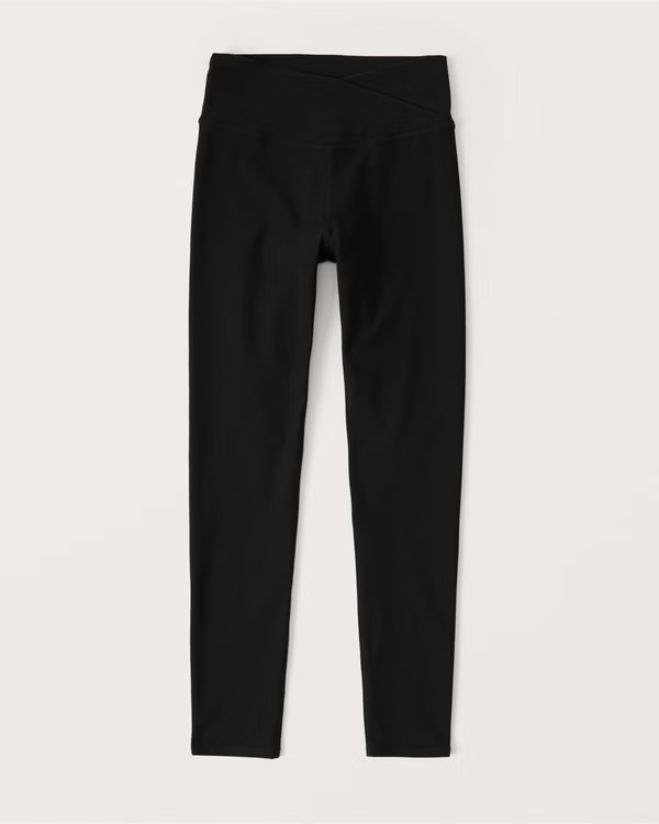 Women's Contour Full-Length V-Waistband Leggings | Women's Bottoms | Abercrombie.com | Abercrombie & Fitch (US)