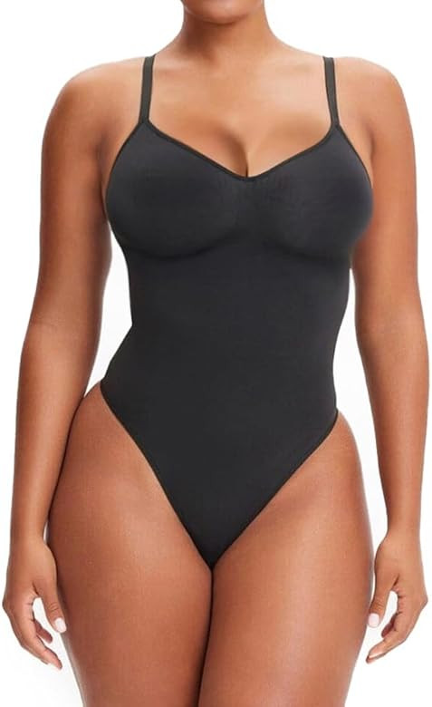 Shapewear Tummy Control Bodysuit Thong or Brief: Sculpting Shaper Tank Top Bodysuits & Snatched W... | Amazon (US)
