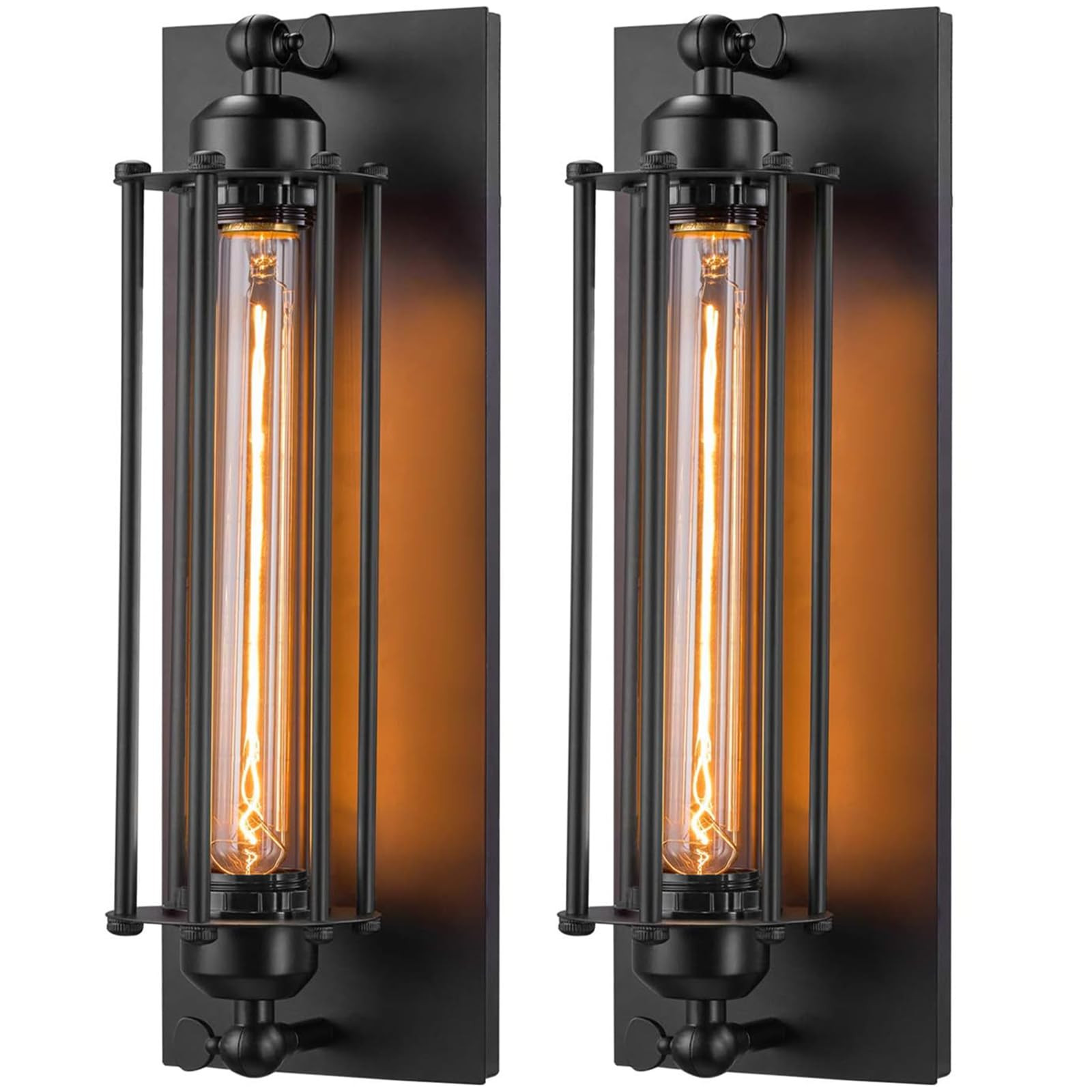 Licperron Sconces Wall Lighting, Industrial Black Wall Sconces Antique Light Fixtures for Bedside... | Amazon (US)