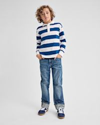 Boys Roll Cuff 90s Loose Jeans - blue | The Children's Place